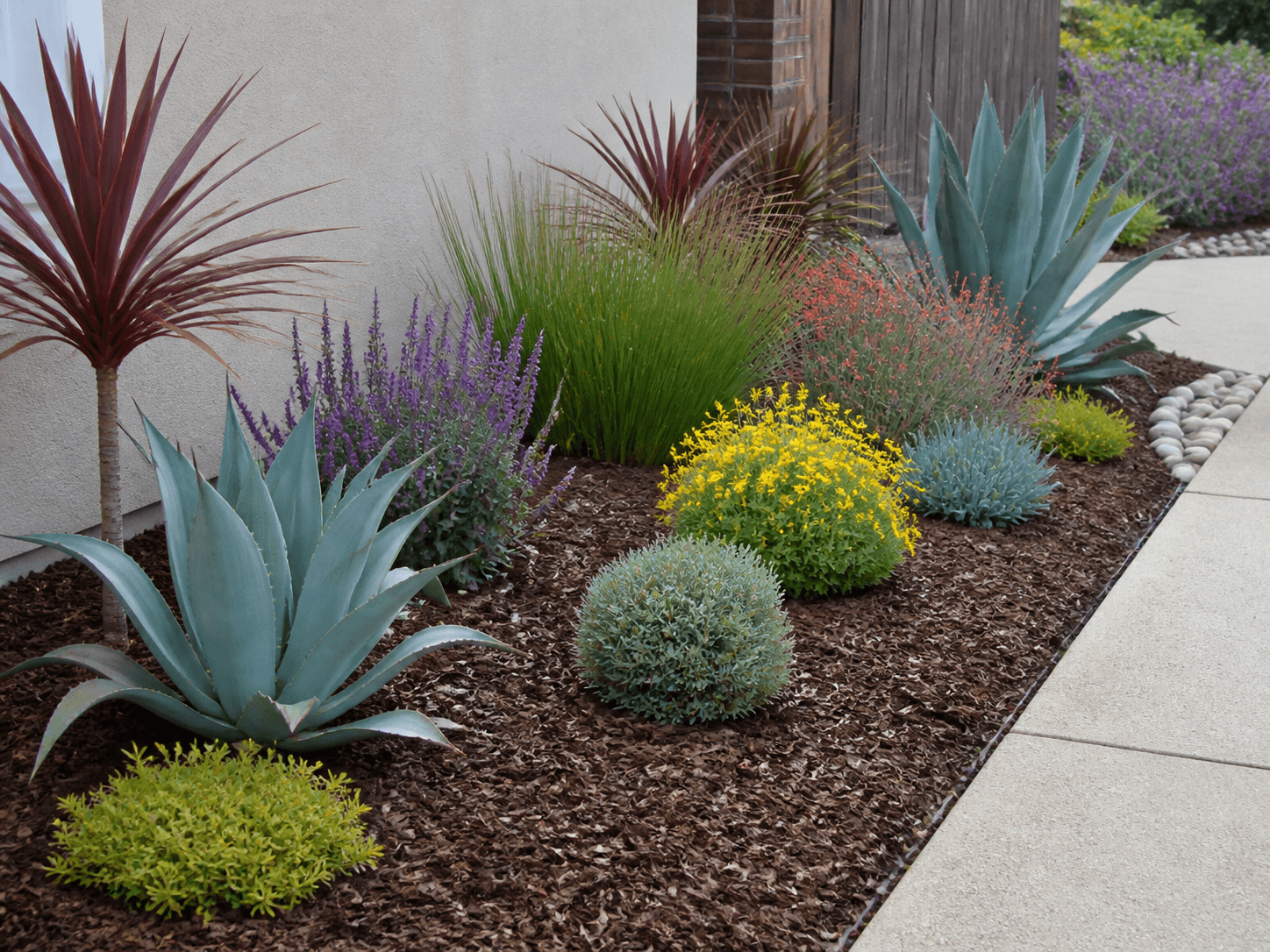 Planting & Mulch landscaping service example